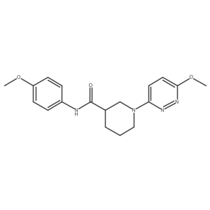 N-(4-methoxyphenyl)-1-(6-methoxypyridazin-3-yl)piperidine-3-carboxamide结构式