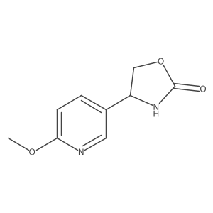 4-(6-Methoxypyridin-3-yl)-1,3-oxazolidin-2-one结构式