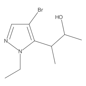 3-(4-bromo-1-ethyl-1H-pyrazol-5-yl)butan-2-ol Structure
