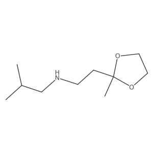 [2-(2-Methyl-1,3-dioxolan-2-yl)ethyl](2-methylpropyl)amine Structure