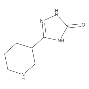 (R)-5-(Piperidin-3-yl)-1,2-dihydro-3H-1,2,4-triazol-3-one Structure
