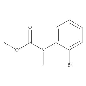 Methyl (2-bromophenyl)(methyl)carbamate结构式