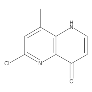 6-chloro-8-methyl-1H-1,5-naphthyridin-4-one结构式