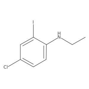 4-chloro-N-ethyl-2-iodoaniline Structure