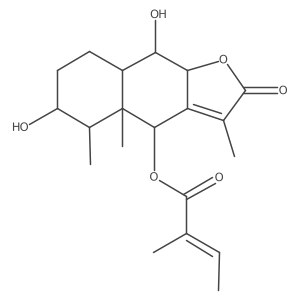 [(4S,4aR,5R,6S,8aS,9S,9aS)-6,9-dihydroxy-3,4a,5-trimethyl-2-oxo-4,5,6,7,8,8a,9,9a-octahydrobenzo[f][1]benzofuran-4-yl] (Z)-2-methylbut-2-enoate Structure