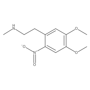 2-(4,5-dimethoxy-2-nitrophenyl)-N-methylethanamine Structure