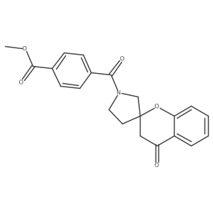 Methyl 4-(4-oxospiro[chroman-2,3'-pyrrolidin]-1'-ylcarbonyl)benzoate Structure