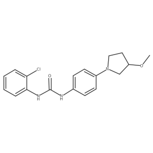 1-(2-Chlorophenyl)-3-[4-(3-methoxypyrrolidin-1-YL)phenyl]urea结构式