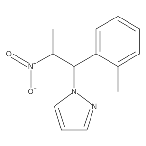 1-[1-(2-methylphenyl)-2-nitropropyl]-1H-pyrazole结构式
