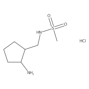 N-[(2-aminocyclopentyl)methyl]methanesulfonamide hydrochloride结构式