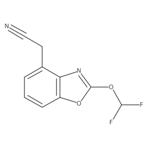 2-(Difluoromethoxy)benzo[d]oxazole-4-acetonitrile结构式