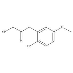 1-Chloro-3-(2-chloro-5-methoxyphenyl)propan-2-one Structure