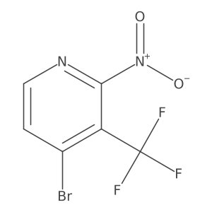 4-Bromo-2-nitro-3-(trifluoromethyl)pyridine结构式