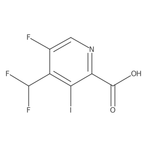 4-(Difluoromethyl)-5-fluoro-3-iodopicolinic acid Structure