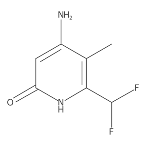4-Amino-6-(difluoromethyl)-5-methylpyridin-2-ol结构式
