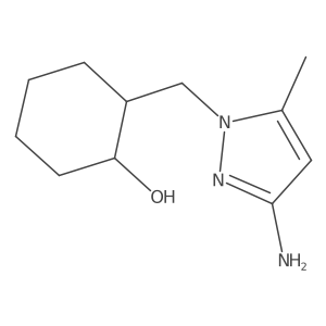 2-[(3-amino-5-methyl-1H-pyrazol-1-yl)methyl]cyclohexan-1-ol Structure