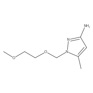 1-[(2-methoxyethoxy)methyl]-5-methyl-1H-pyrazol-3-amine Structure