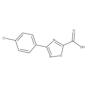 3-(4-chlorophenyl)-1,2,4-oxadiazole-5-carboxylic Acid结构式