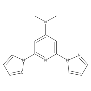 N,N-Dimethyl-2,6-di(1H-pyrazol-1-yl)pyridin-4-amine结构式