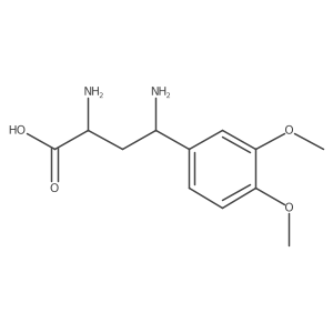 2,4-Diamino-4-(3,4-dimethoxyphenyl)butanoic acid结构式