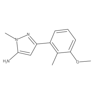 3-(3-methoxy-2-methylphenyl)-1-methyl-1H-pyrazol-5-amine Structure