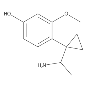4-[1-(1-Aminoethyl)cyclopropyl]-3-methoxyphenol Structure