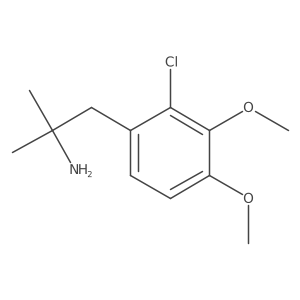 1-(2-Chloro-3,4-dimethoxyphenyl)-2-methylpropan-2-amine Structure