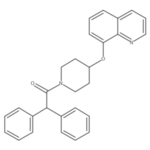 2,2-Diphenyl-1-(4-(quinolin-8-yloxy)piperidin-1-yl)ethanone Structure