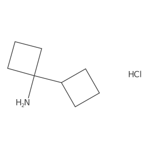 1-Cyclobutylcyclobutan-1-amine hydrochloride Structure