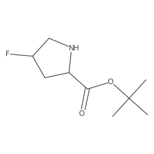 tert-Butyl (2S,4S)-4-fluoropyrrolidine-2-carboxylate Structure