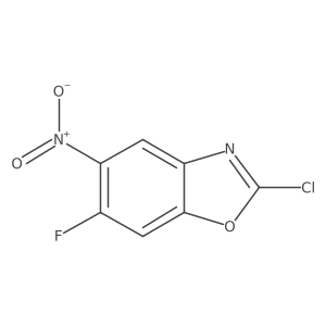 2-Chloro-6-fluoro-5-nitro-1,3-benzoxazole Structure