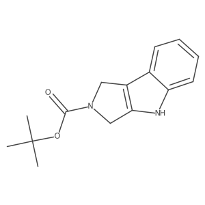 tert-Butyl 3,4-dihydropyrrolo[3,4-b]indole-2(1H)-carboxylate结构式