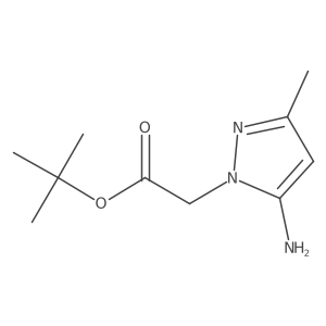 tert-Butyl 2-(5-amino-3-methyl-1H-pyrazol-1-yl)acetate Structure