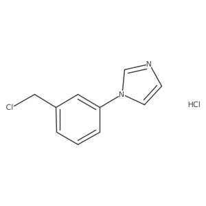 1-(3-(Chloromethyl)phenyl)-1H-imidazole hydrochloride结构式