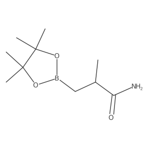 2-Methyl-3-(4,4,5,5-tetramethyl-1,3,2-dioxaborolan-2-yl)propanamide Structure