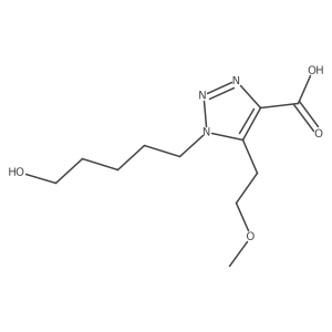 1-(5-hydroxypentyl)-5-(2-methoxyethyl)-1H-1,2,3-triazole-4-carboxylic acid结构式