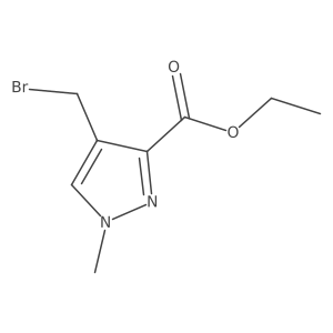 ethyl 4-(bromomethyl)-1-methyl-1H-pyrazole-3-carboxylate Structure