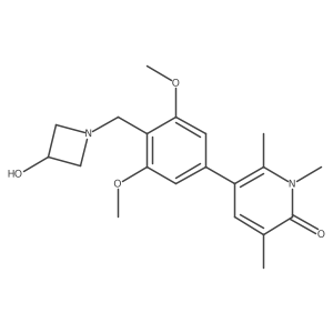 5-[4-[(3-Hydroxy-1-azetidinyl)methyl]-3,5-dimethoxyphenyl]-1,3,6-trimethyl-2(1h)-pyridinone结构式