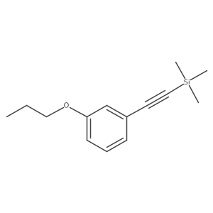 Trimethyl[2-(3-propoxyphenyl)ethynyl]silane Structure