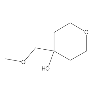 4-(Methoxymethyl)oxan-4-ol结构式