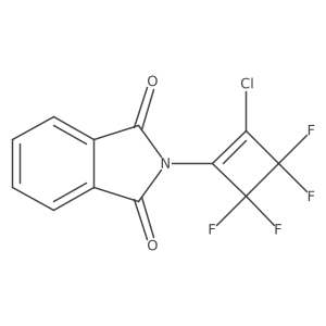 N-(2-Chloro-3,3,4,4-tetrafluorocyclobut-1-enyl)phthalimide Structure