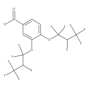 3,4-Bis(1,1,2,,3,3,3-hexafluoropropoxy)nitrobenzene结构式