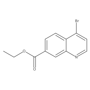 Ethyl 4-bromoquinoline-7-carboxylate结构式