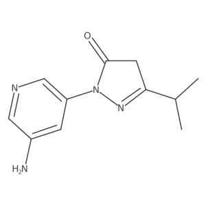 1-(5-Aminopyridin-3-yl)-3-(propan-2-yl)-4,5-dihydro-1H-pyrazol-5-one Structure
