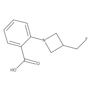 2-(3-(Fluoromethyl)azetidin-1-yl)benzoic acid结构式