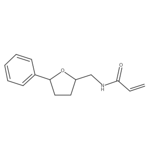 N-{[(2R,5R)-5-phenyloxolan-2-yl]methyl}prop-2-enamide结构式