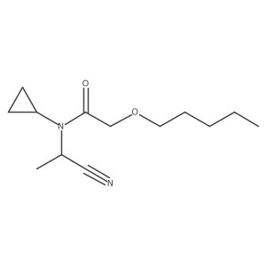 N-(1-cyanoethyl)-N-cyclopropyl-2-(pentyloxy)acetamide Structure