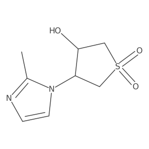 (3S)-3-hydroxy-4-(2-methyl-1H-imidazol-1-yl)-1lambda6-thiolane-1,1-dione Structure