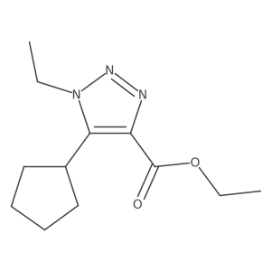 ethyl 5-cyclopentyl-1-ethyl-1H-1,2,3-triazole-4-carboxylate Structure
