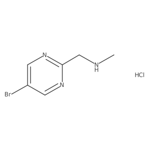 [(5-Bromopyrimidin-2-yl)methyl](methyl)amine hydrochloride结构式